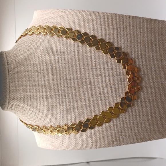 Trifari Honeycomb Designed Necklace